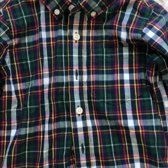 Boys Gap Plaid Button Down Shirt - Picture 2 of 3